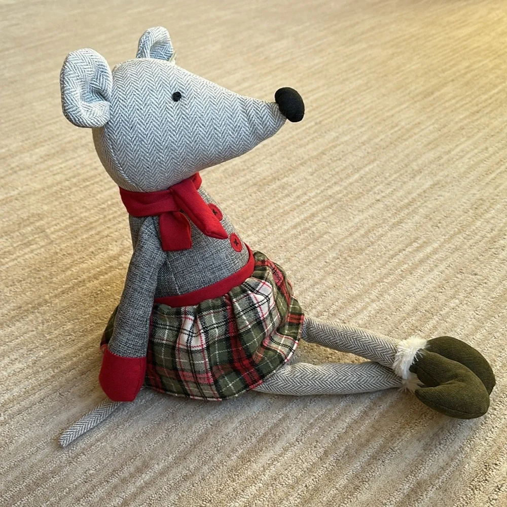 Loving Kindness Plush Mouse Decor Bean Bag Bottom Shelf Sitter 22” tall